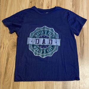 World's Best Dad Blue T-Shirt